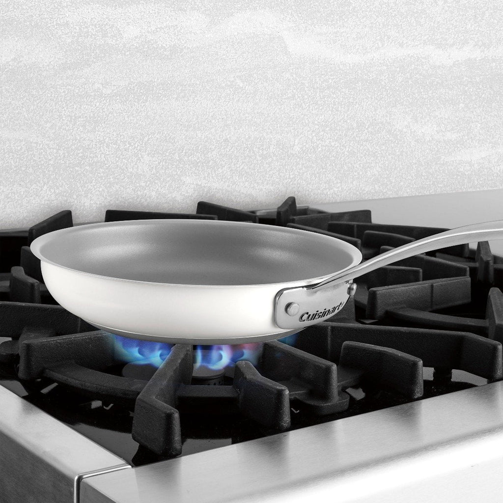 Matte White Non-Stick Stainless Steel Skillet 8" D860
