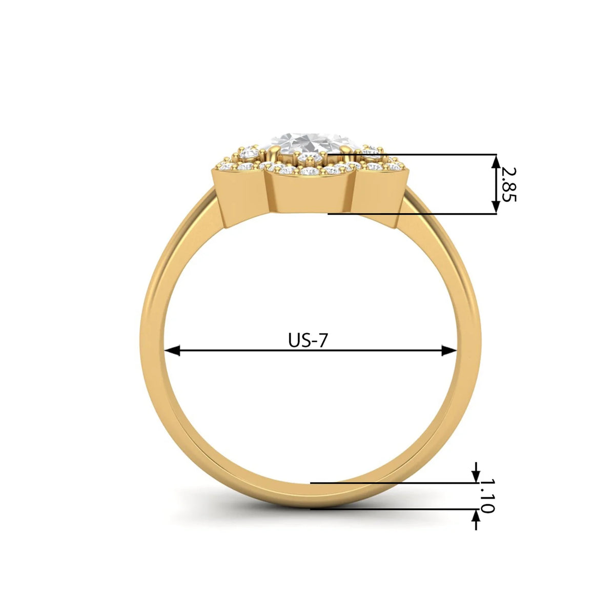 10K Gold Oval Pearl Ring Z24118