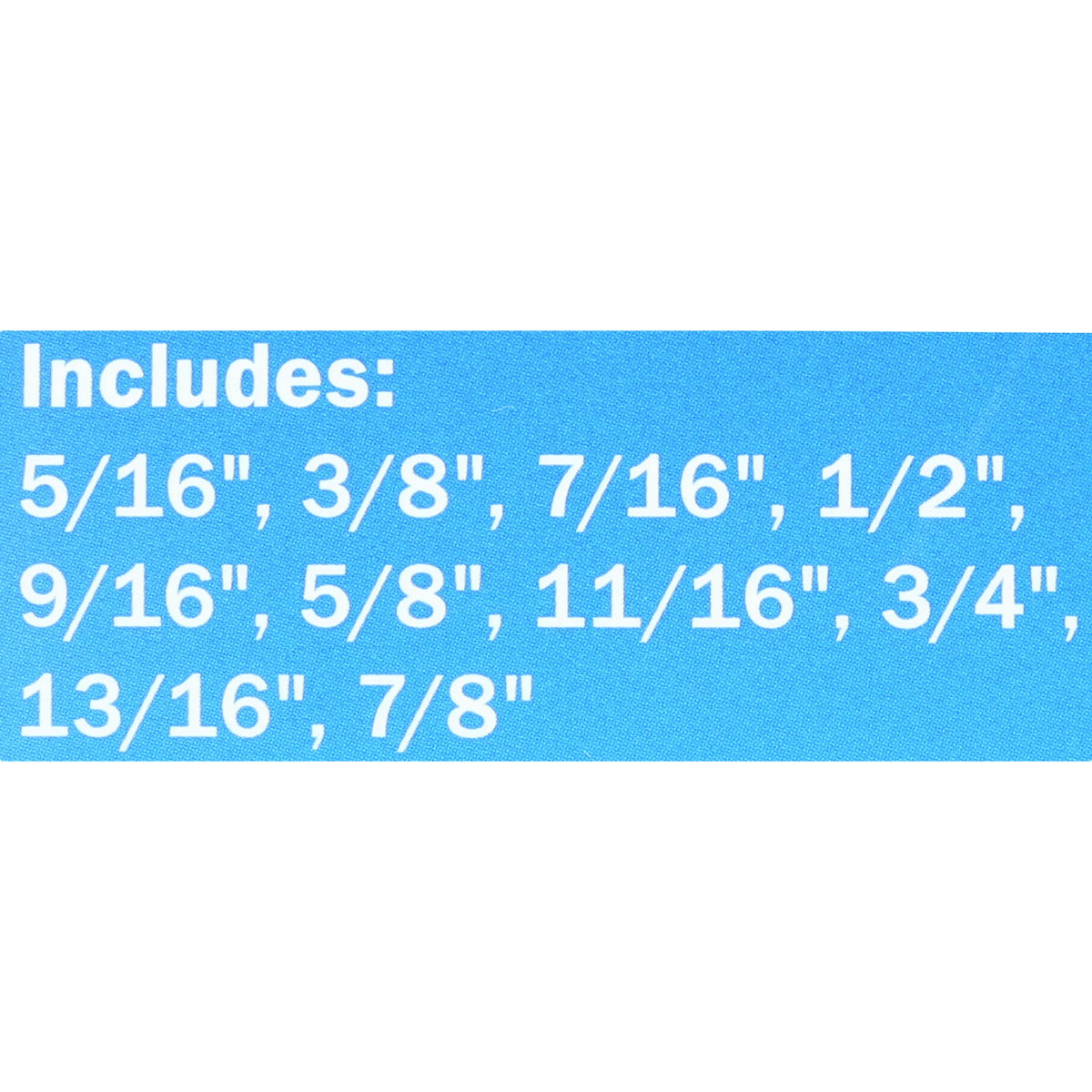 10-Piece 3/8-inch Drive SAE Impact Socket Set W819