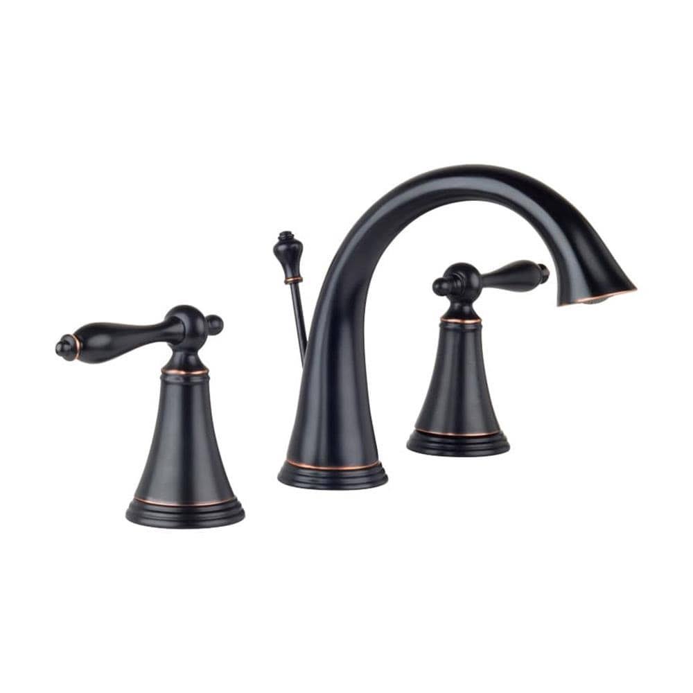 Oil Rubbed Bronze Widespread Bathroom Faucet A662