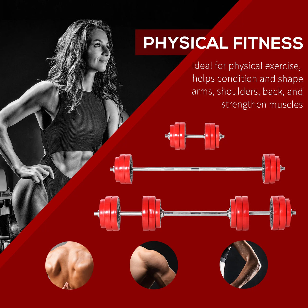 Adjustable 66lbs Dumbbell Set W893051
