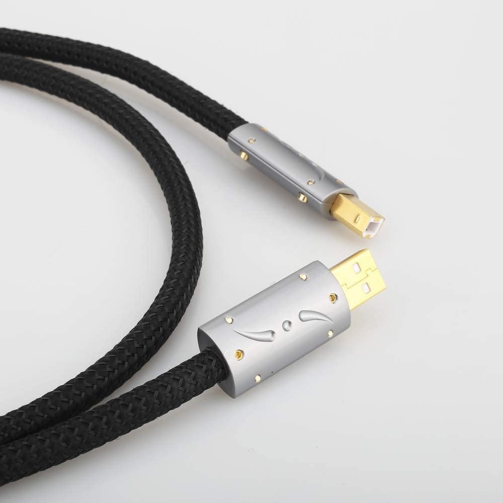 Silver Plated OFC USB Audio Cable 3.3FT/1M R7344