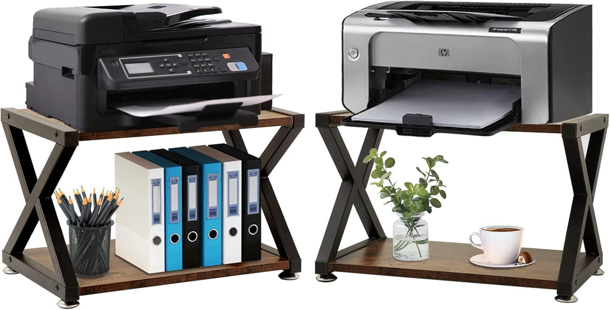 3-Tier Rolling Printer Cart with Storage Z6374