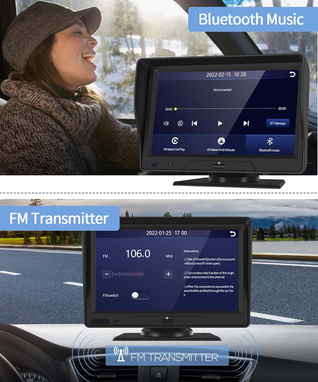 7" Bluetooth Car Stereo with Backup Camera J579932
