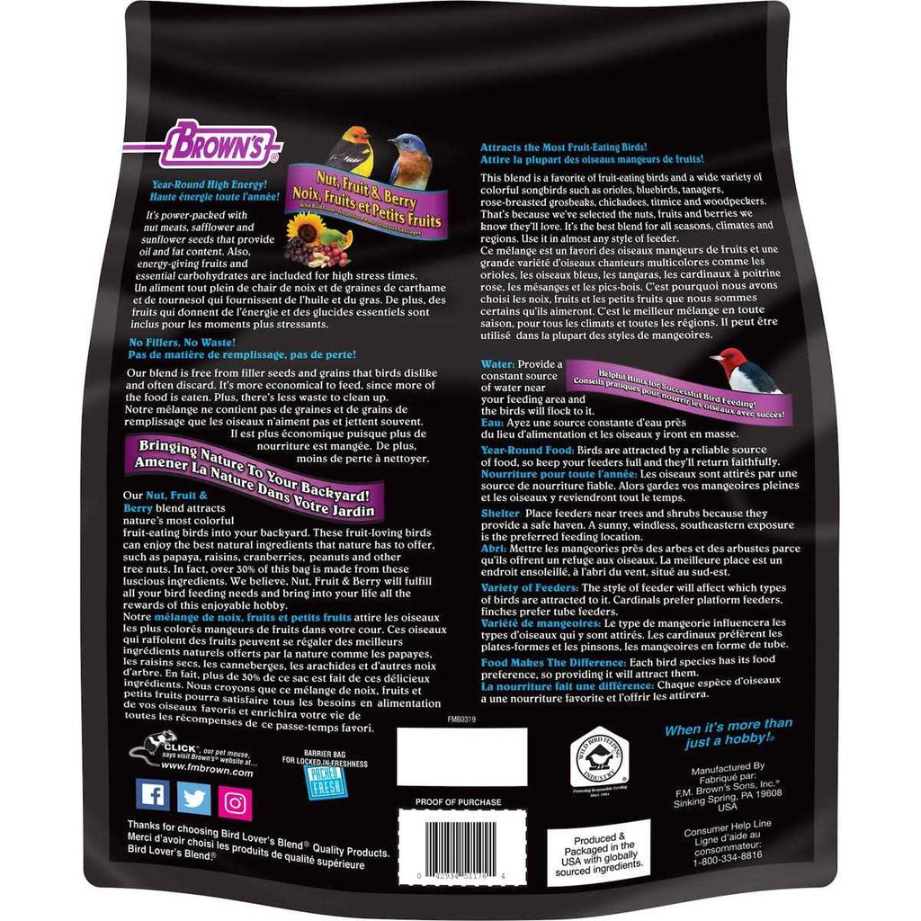 Bird Lover's Blend Nut Pet Supplies U2723