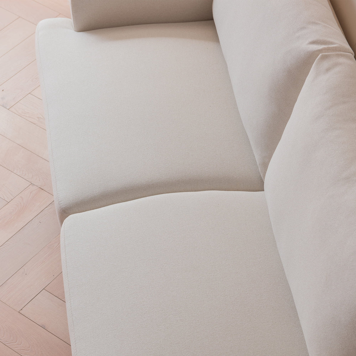 Beige Upholstered Futon Sofa Couch Loveseat U616373