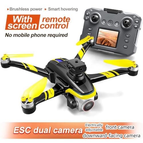 Kids Drone with Screen Display Remote Control, 1080P Dual Camera, LED Lights N695