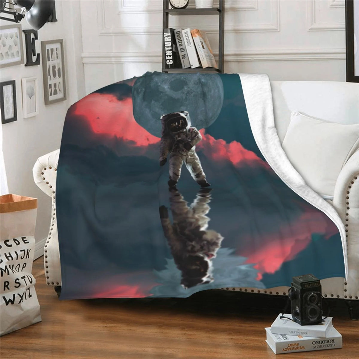 Double Layer Plush Throw Blanket, 50" x 40" G47058