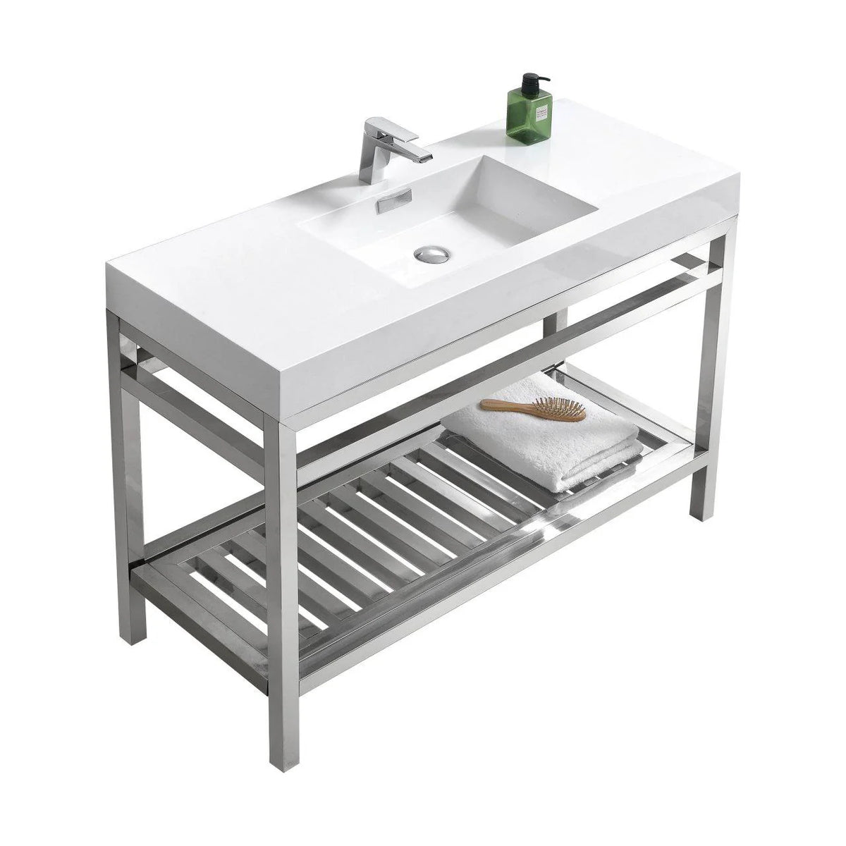 48 in. Stainless Steel Console with Acrylic Sink W788381