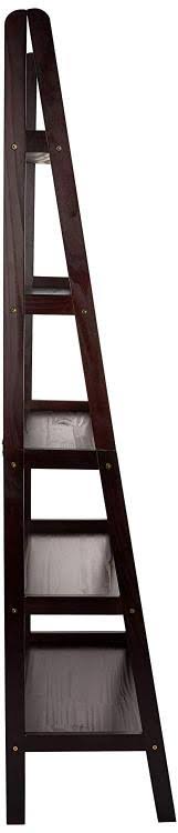 5 Shelf Ladder Bookcase Espresso Q63771