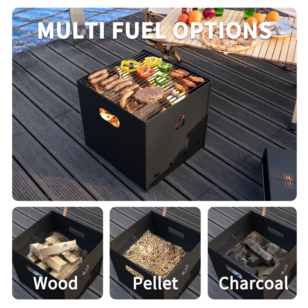 16" Wood Pellet Outdoor Pizza Oven with Pizza Stone U695