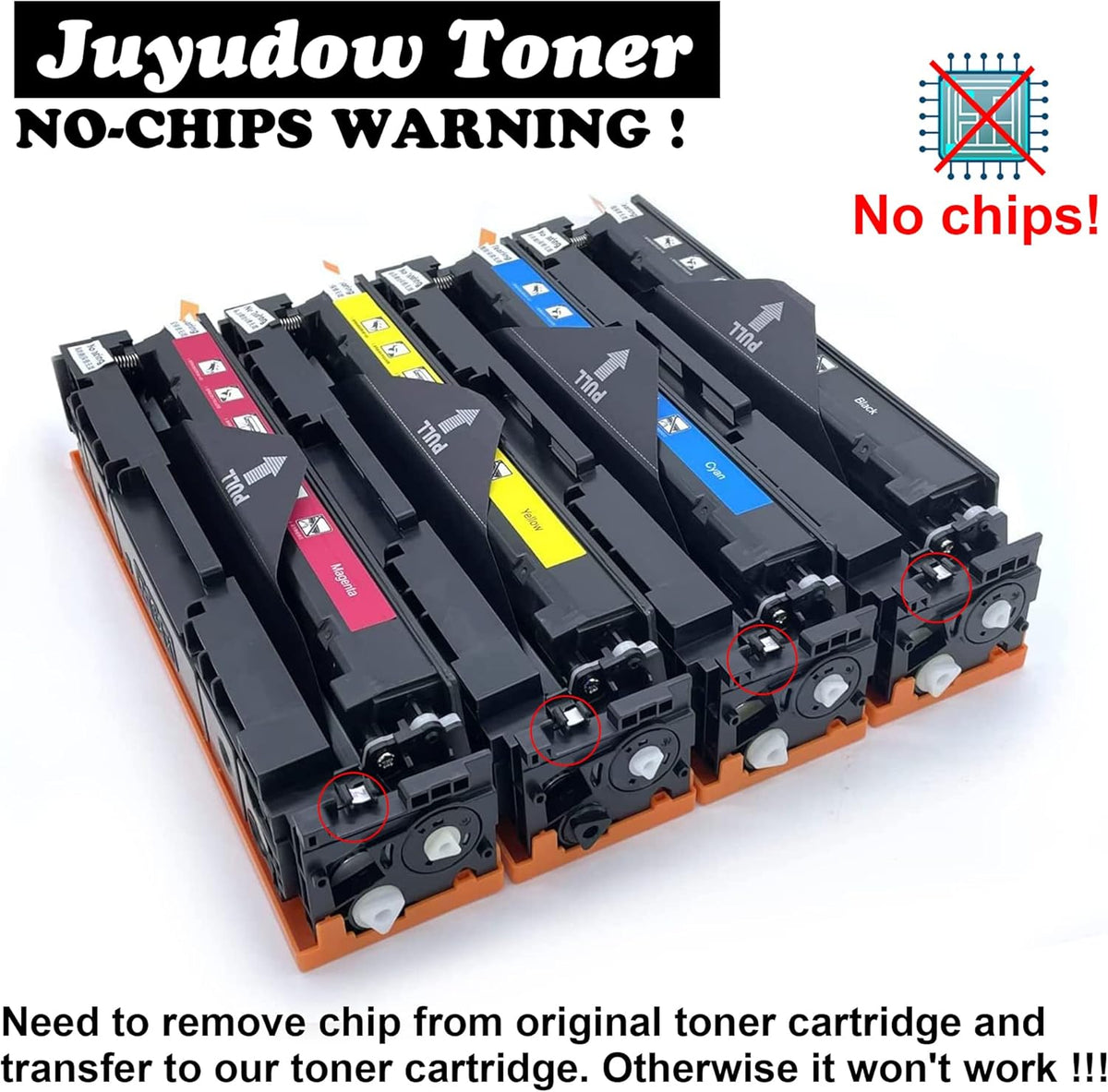 Toner Cartridge for HP 215A 215X W2310A W2311A W2312A W2313A Compatible for HP Color Pro MFP M182 M183 M155 Printer, 4 Packs M805919