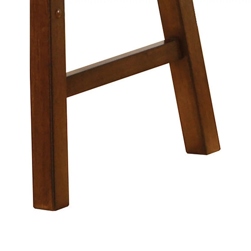 Chestnut Wooden Bar Stools Set of 2 K2134