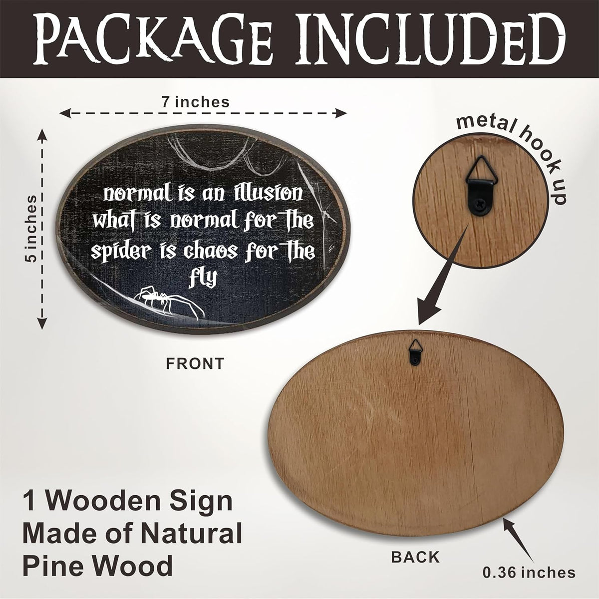 Wooden Wall Art Plaque C333