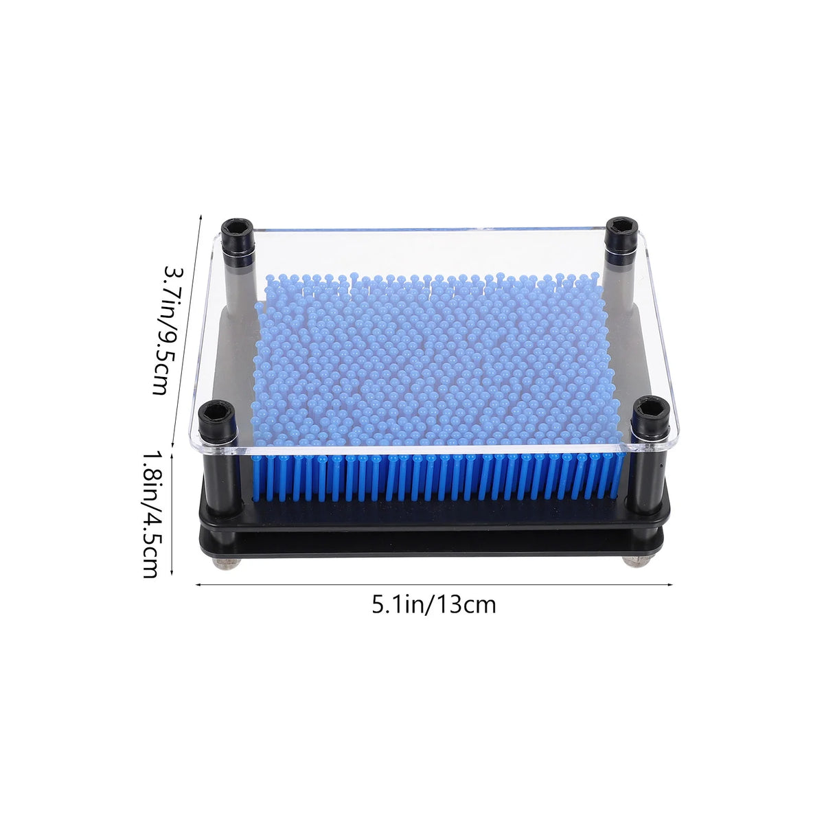 3D Pin Art Toy Plastic Square Handprint S206548