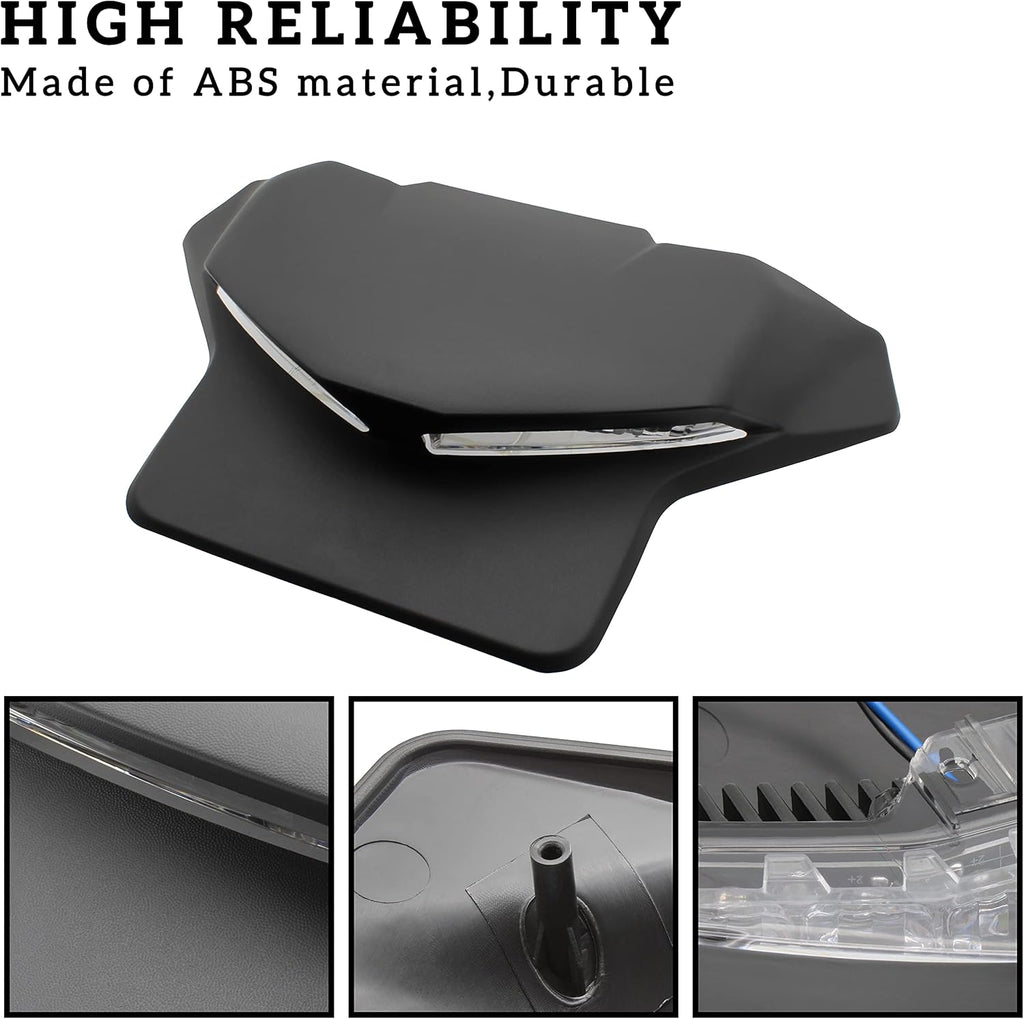 Black Hood Panel with Daytime Running Light for Can-Am Ryker V978
