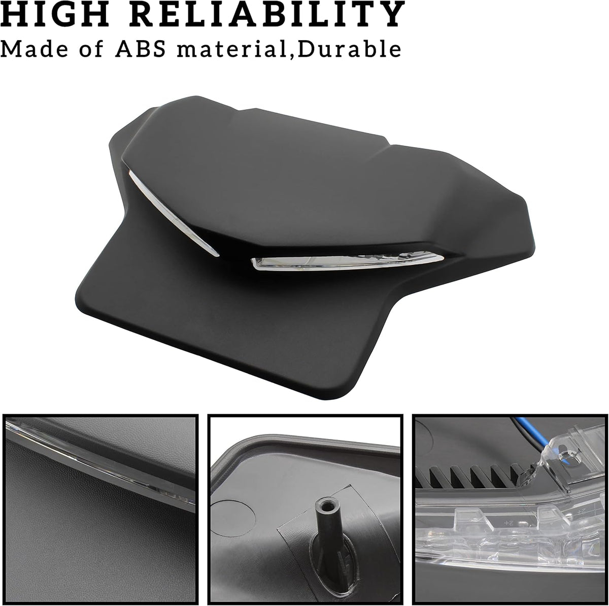 Black Hood Panel with Daytime Running Light for Can-Am Ryker V978