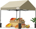 10'x10' Pop up Canopy Tent with 4 Sand Bags and Rolling Case H516