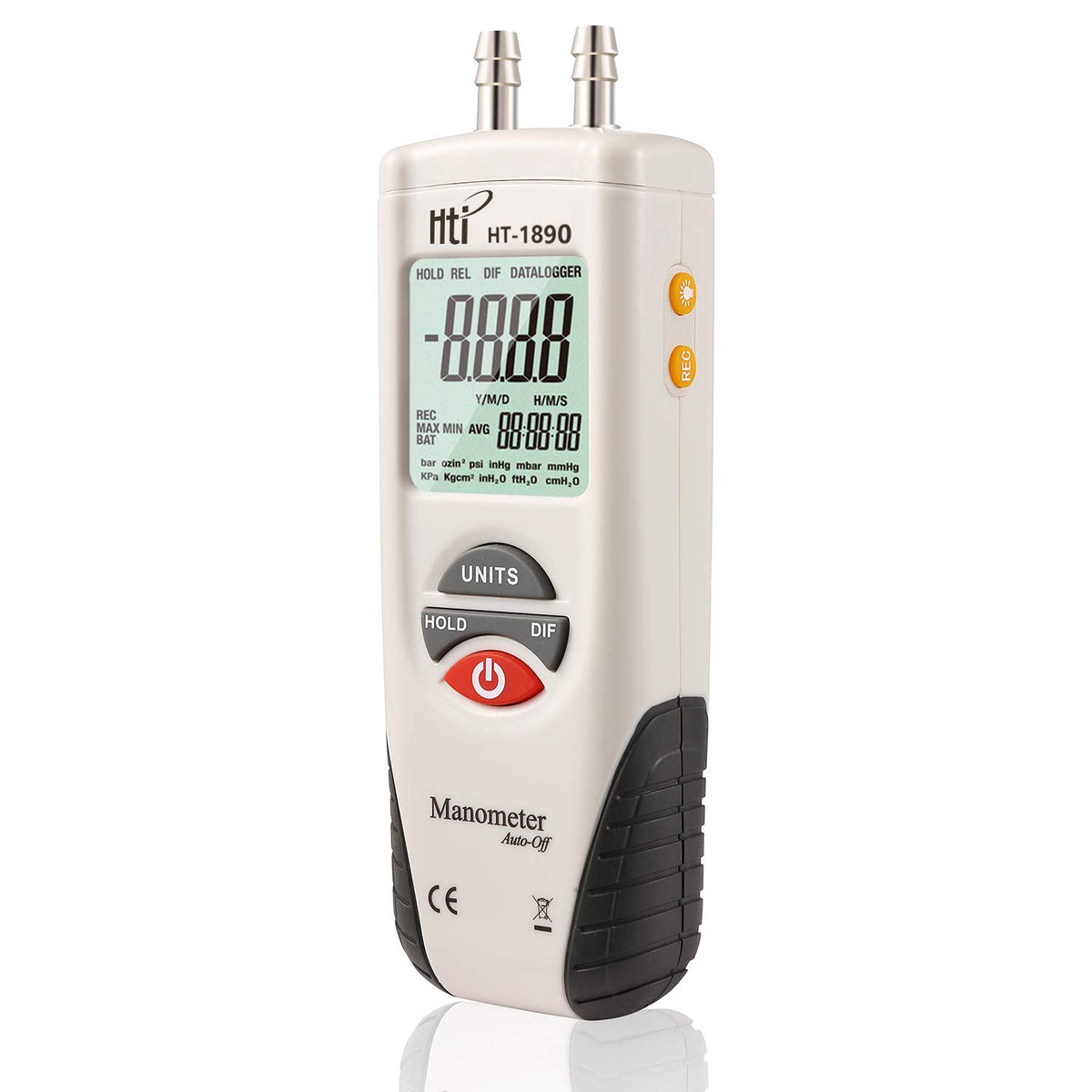 Dual Port Digital Manometer, Pack of 2 I674219