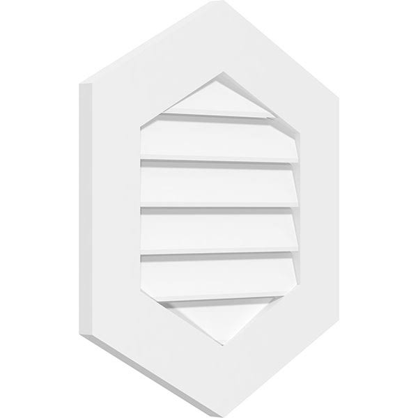 Vertical Peaked Surface Mount PVC Gable Vent B6727