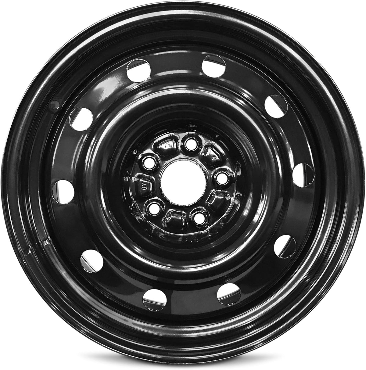17 Inch 5 Lug Black Steel Rim E776