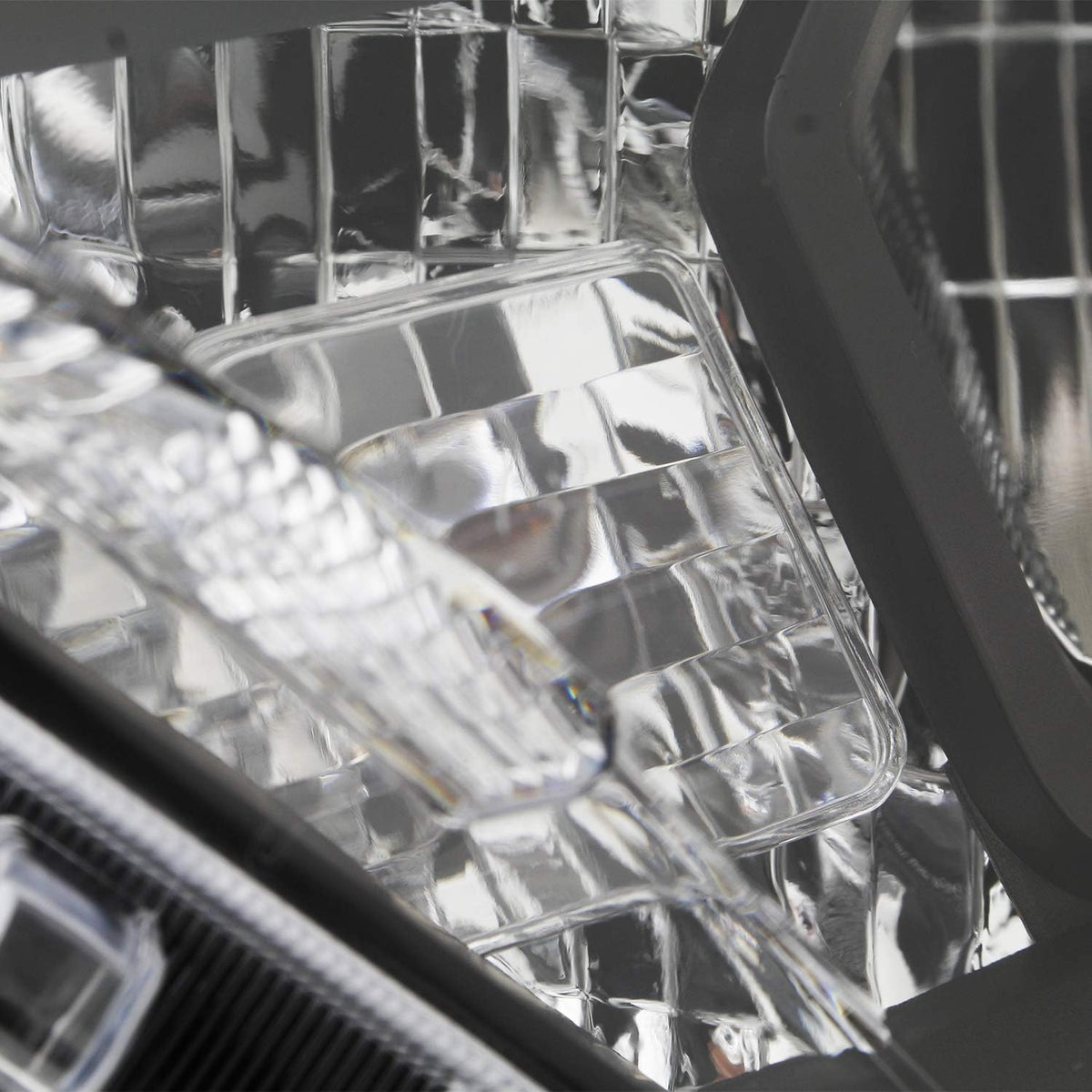 Black Bezel LED Headlights Housing Driver Left Side X685096