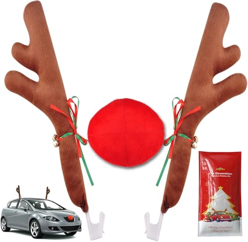 Car Reindeer Antler Kit with Tail Nose T89508
