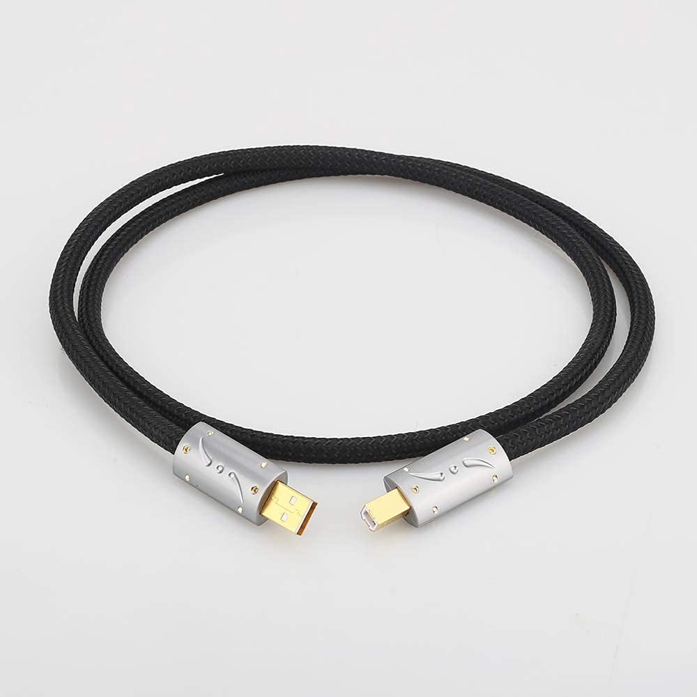 Silver Plated OFC USB Audio Cable 3.3FT/1M R7344