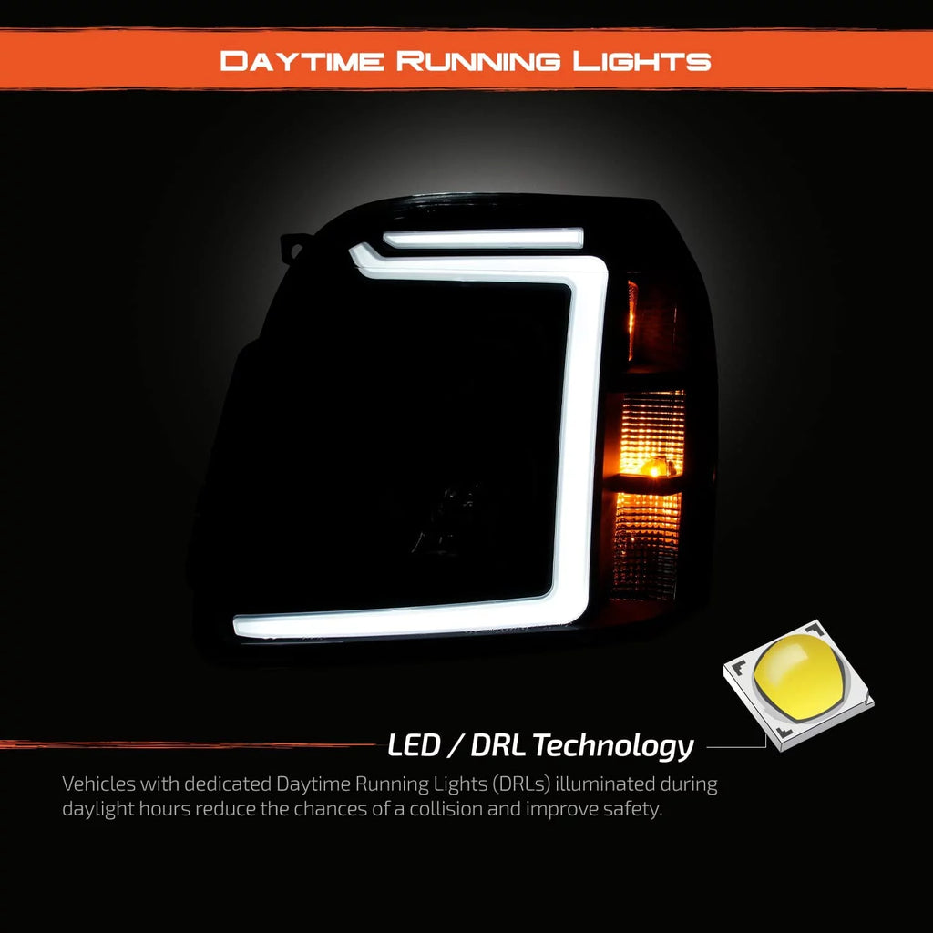 Black Projector Headlights Pair P9437