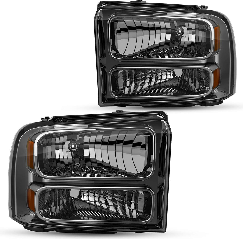 Black Housing Clear Lens Headlights Assembly I16632