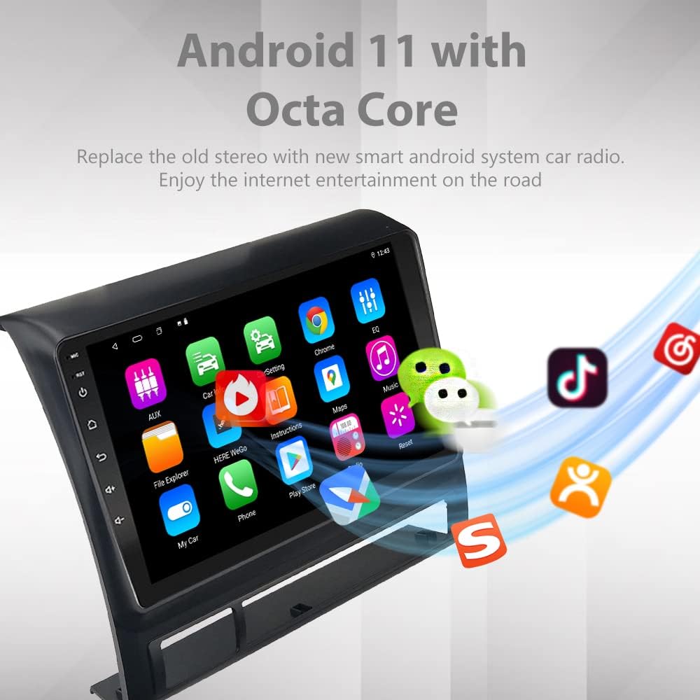 Android 11 Car Radio 9 inch Touch Screen Bluetooth USB Player F649675