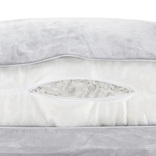 Black Standard+ Original Reading Pillow with Arms, Shredded Memory Foam Y33458