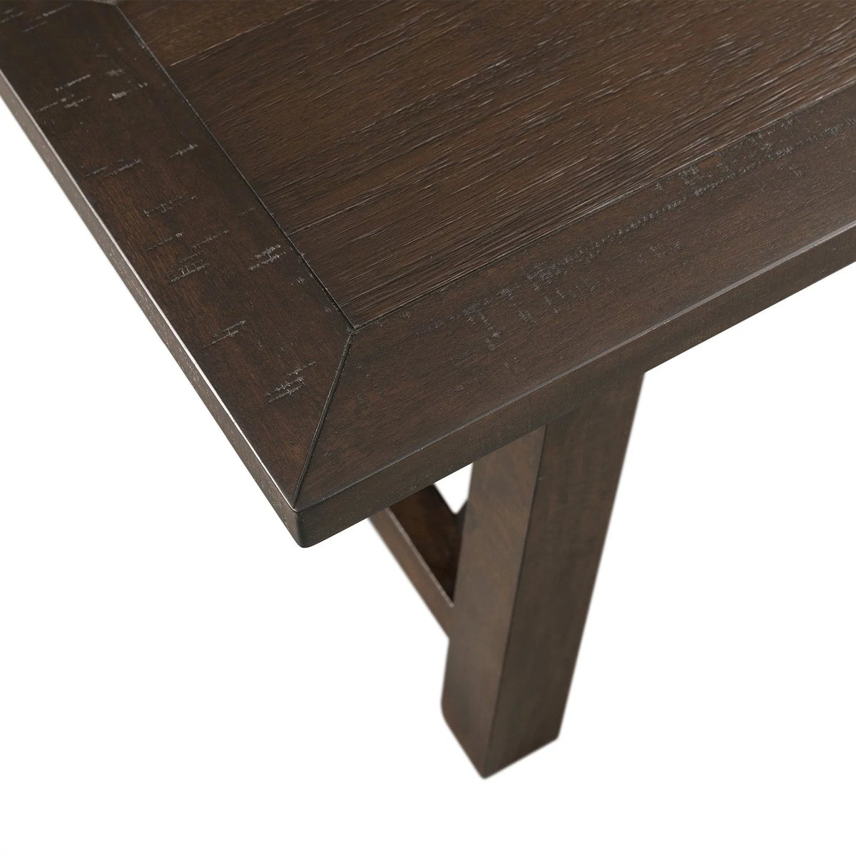 Rustic Gray Dining Bench R5376