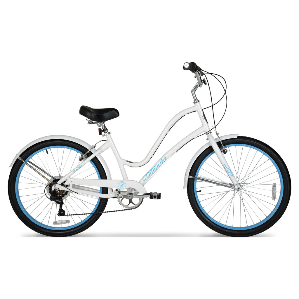 White 26" Commuter Bike J3994