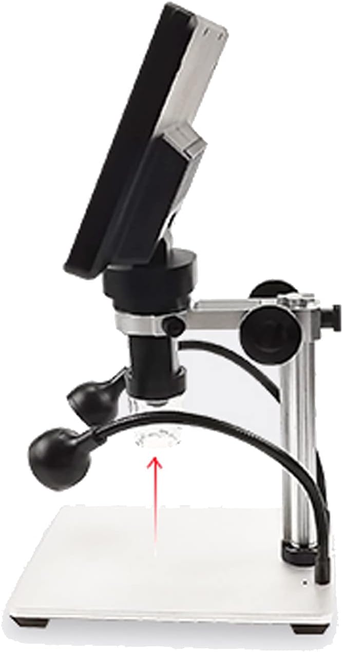7 Digital Microscope 12MP 1080P Video with Metal Stand 2 LED Fill Lights 32G SD Card Y575