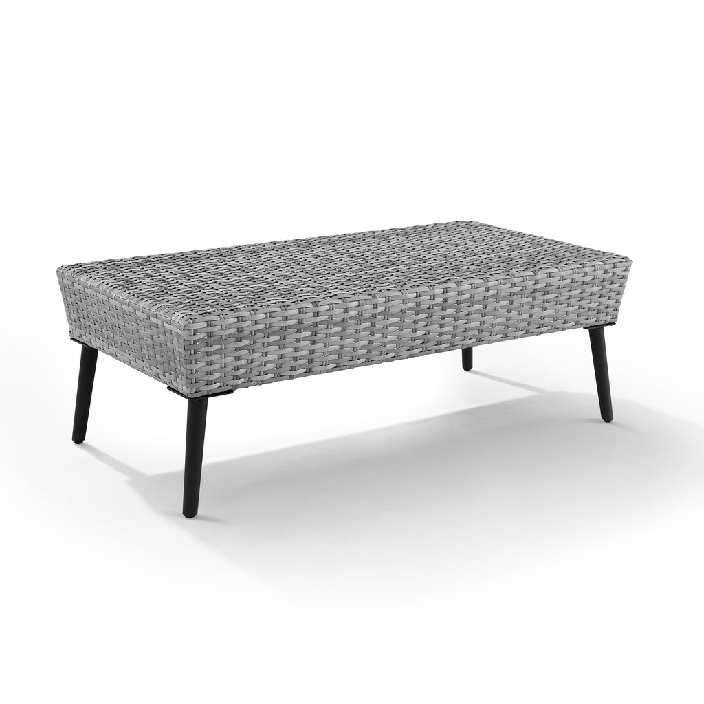Gray Wicker Patio Sofa Set K75539