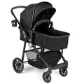 Black Convertible Baby Stroller with Foot Cover B1227