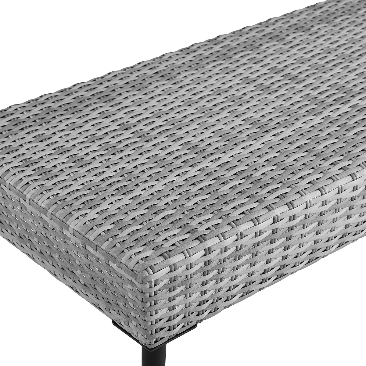 Gray Wicker Patio Sofa Set K75539