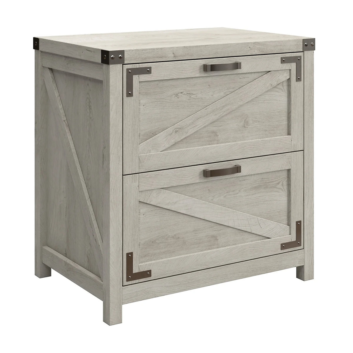 White 2 Drawer Lateral File Cabinet J395044