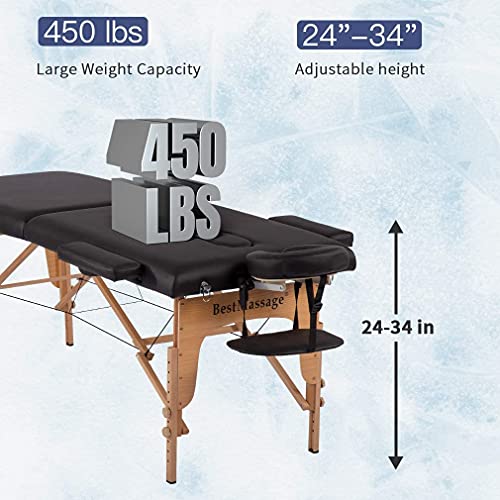 Portable Massage Table 2 Folding Adjustable O27021