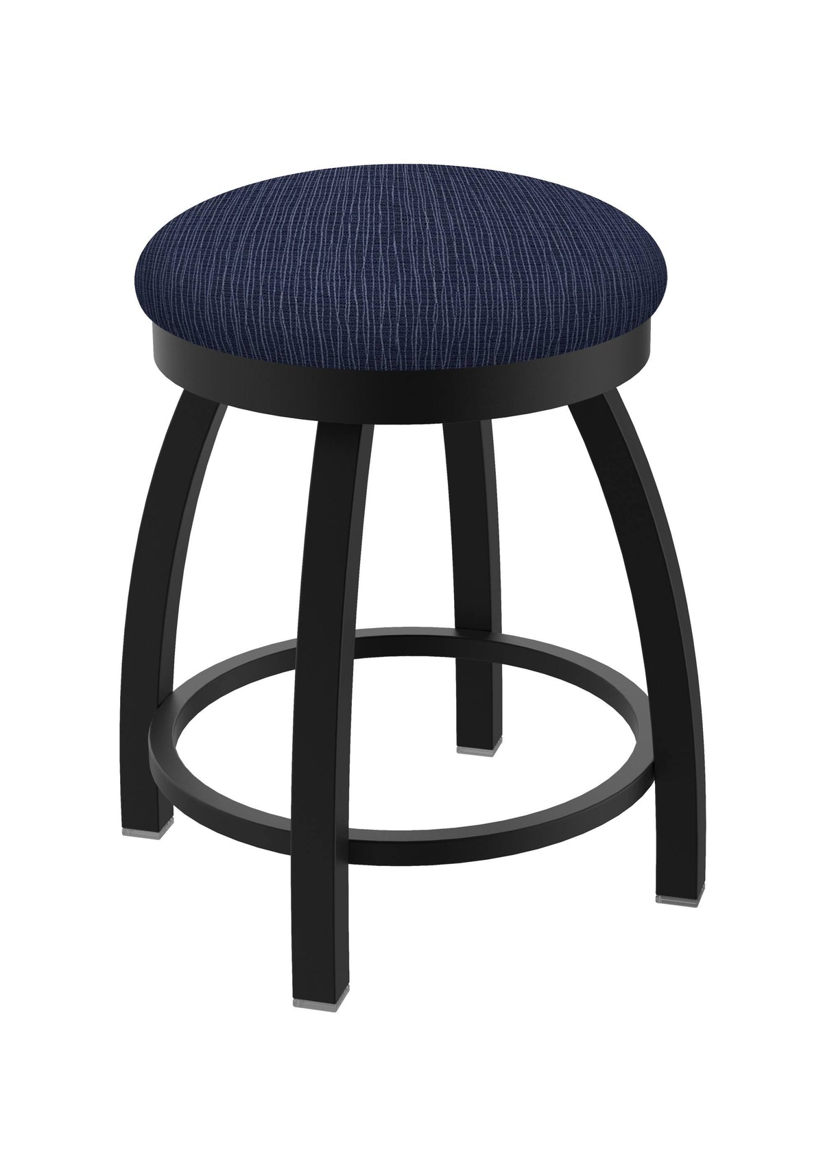 Black Wrinkle Swivel Vanity Stool Z859140