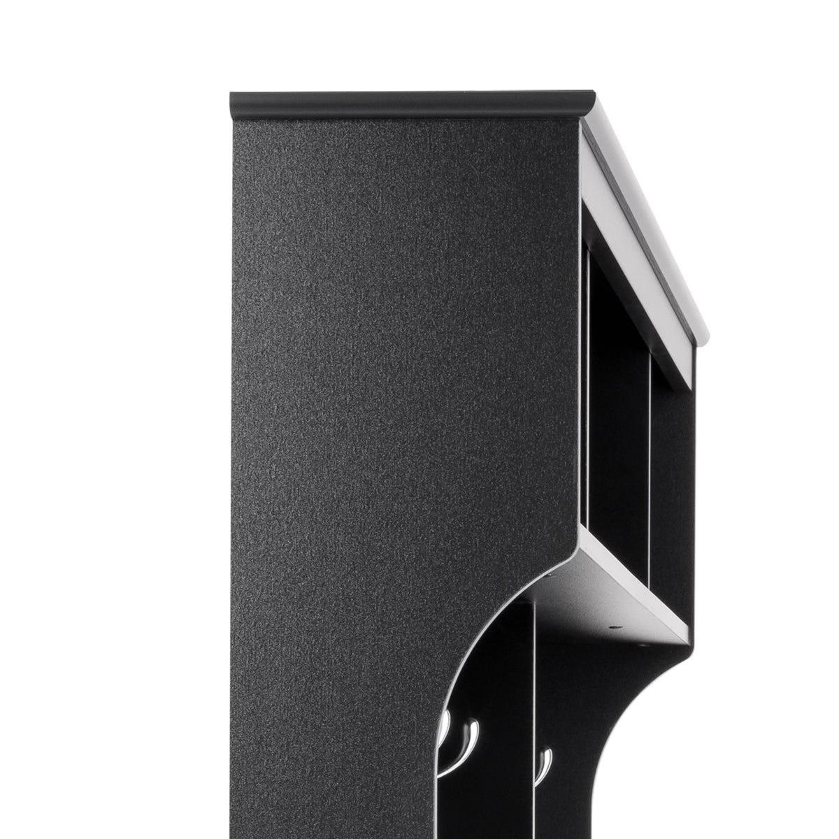 60" Wide Hall Tree with 24 Shoe Cubbies, Black A80712