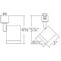 White 3 Light LED Track Kit J885407