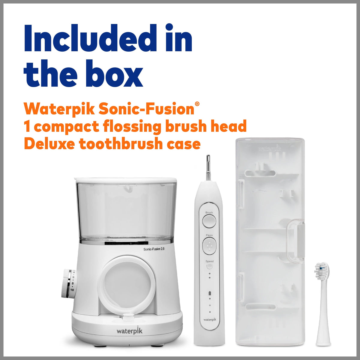 White Electric Toothbrush & Water Flosser Combo F769