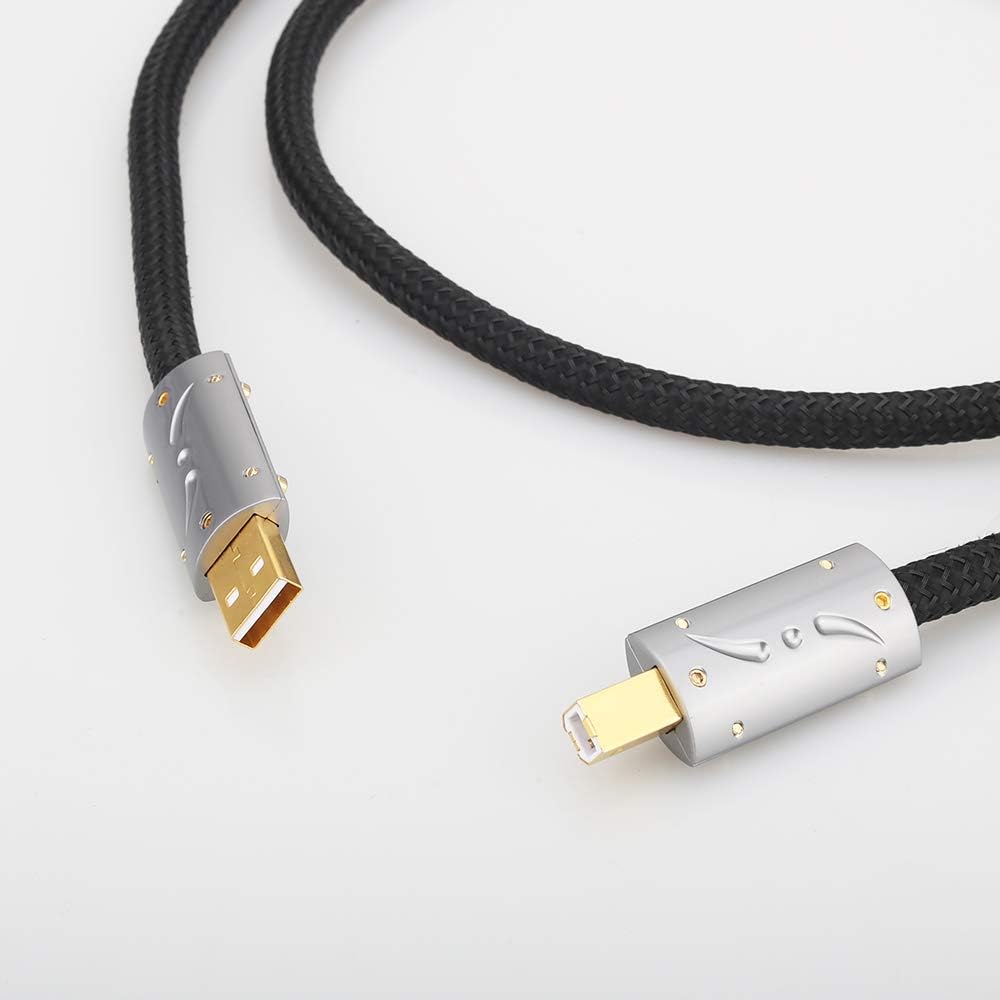 Silver Plated OFC USB Audio Cable 3.3FT/1M R7344
