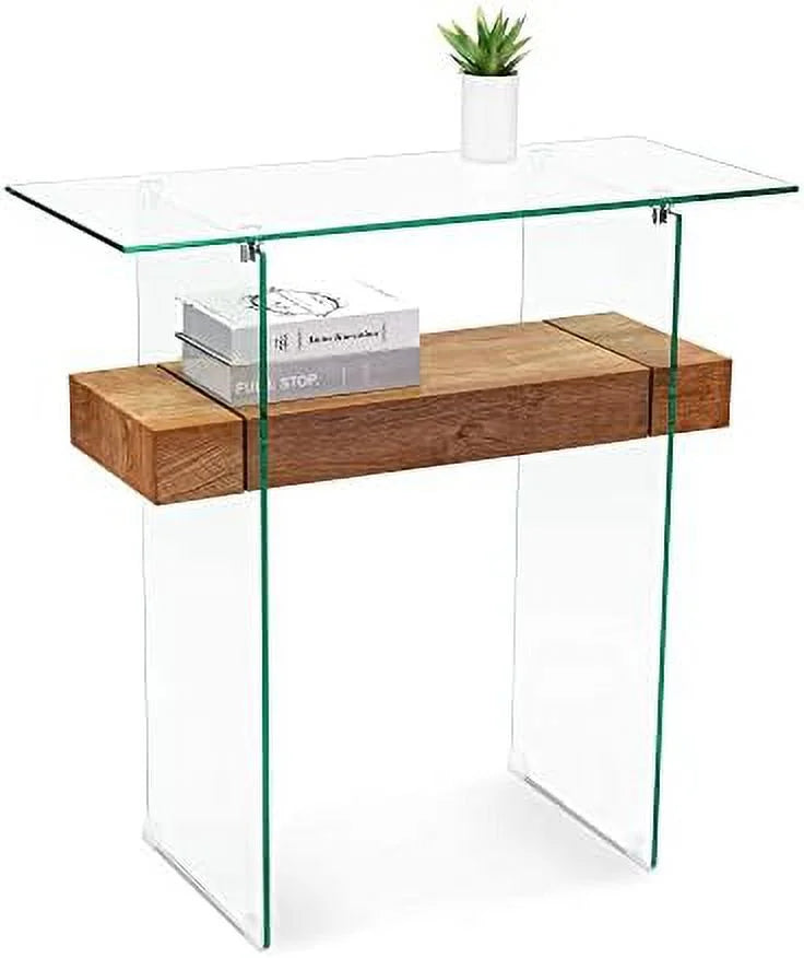 Narrow Glass Console Table X201235