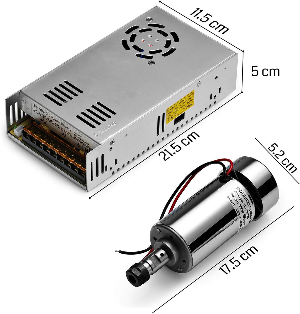CNC Router Machine with 300W Brush DC Spindle Motor O4114