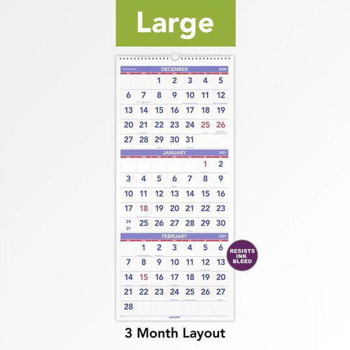 14-Month Vertical Wall Calendar, 12" x 27" G197497