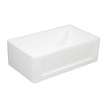 36 In. Apron Front Farmhouse Single Bowl Kitchen Sink, Matte White E450576