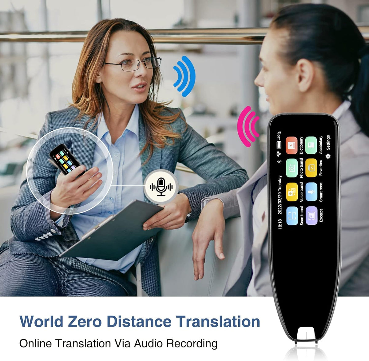 112 Languages Translation Pen with 3.0 Inch Touch Screen F811517
